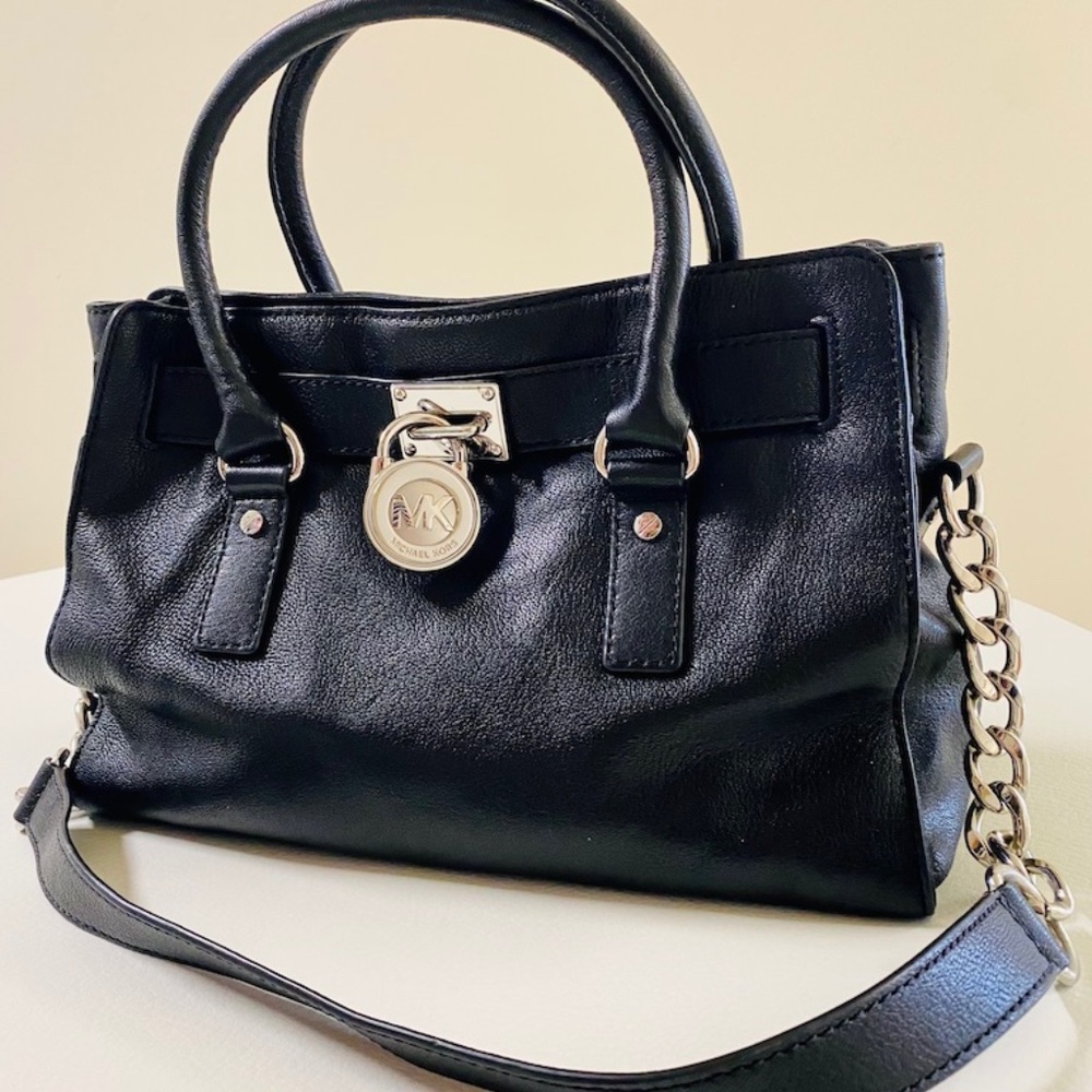 Michael Kors Black Hamilton Satchel